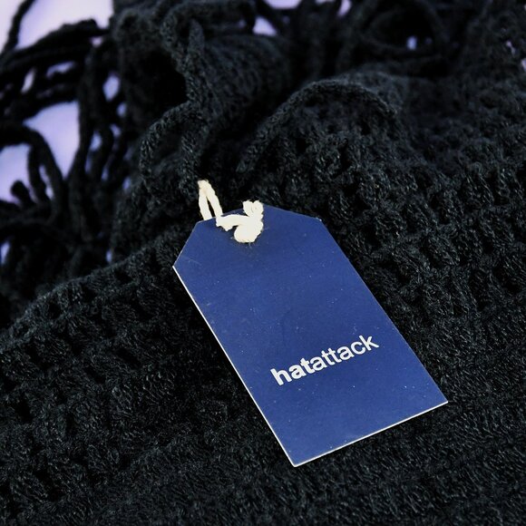 Hat Attack Lightweight Knit Layer Poncho Black - NWT - Picture 7 of 11